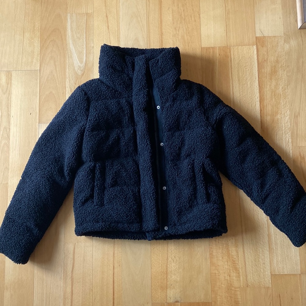 A&F small black Teddy bomber